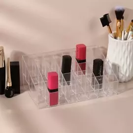 Органайзер для хранения маникюрных/косметических принадлежностей, 40 секций, 19 12 8 см, цвет прозрачный