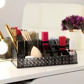 Органайзер для хранения косметики, 16 секций, 12.521.58 см, черный