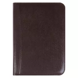 Органайзер на кольцах а5, 100 листов в линейку, с калькулятором, на молнии, коричневый