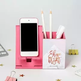 Органайзер для канцелярии с подставкой под телефон