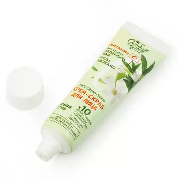 ОС Крем-скраб для лица «Новая кожа» с экстрактом зеленого чая и витамином С , 50 мл