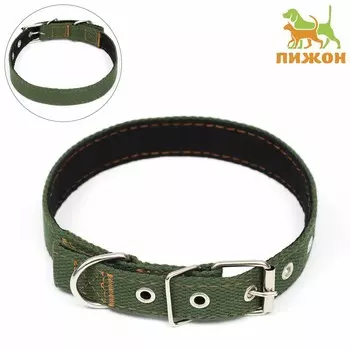 Ошейник брезентовый с подкладом, 582.5 см, хаки