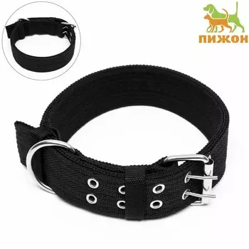 Ошейник четырехслойный, 64 х 4 см, ош 50-58 см, полиэстер, черный