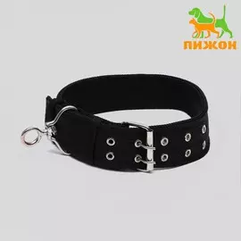 Ошейник четырехслойный с вертлюгом, 804.9 см, ош 64-74 см, полиэстер, черный