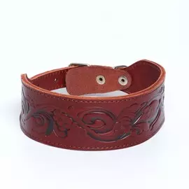 Ошейник двухслойный с тиснением