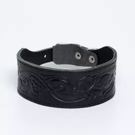 Ошейник двухслойный с тиснением