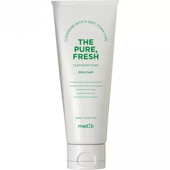 Освежающая очищающая пенка для умывания с экстрактом центеллы азиатской и белой глиной