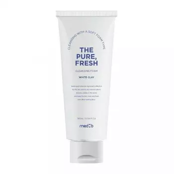 Освежающая очищающая пенка для умывания с белой глиной