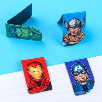 Магнитные закладки для книг, 4 шт. на открытке