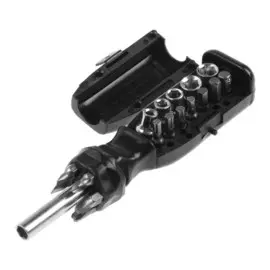 Отвертка с набором бит и головок тундра, 19 предметов