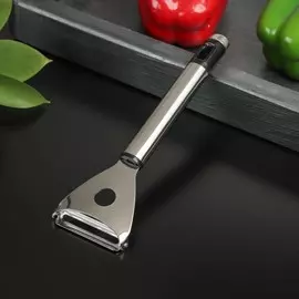 Овощечистка доляна fargo, 17,552 см, нержавеющая сталь, цвет серебристый