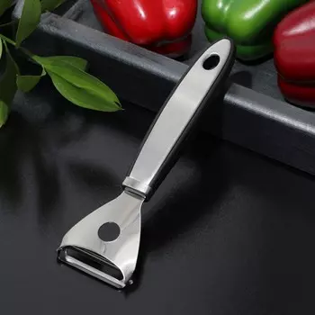 Овощечистка доляна blade, 18 см, ручка soft - touch, черный