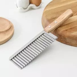 Овощерезка фигурная доляна, 276 см, цвет серебряный, бежевый