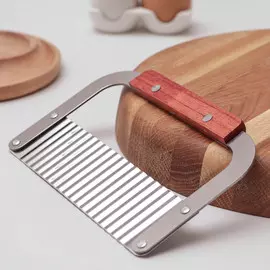 Овощерезка фигурная доляна, 1812 см, цвет серебряный, коричневый