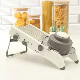 Овощерезка magistro stormy, с контролируемым углом нарезания, нержавеющая сталь, 351514 см, белая