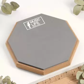 Пэд тренировочный music life, 8 дюймов, серый