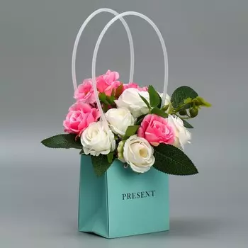 Пакет для цветов gift, 11.5 х 12 х 8 см