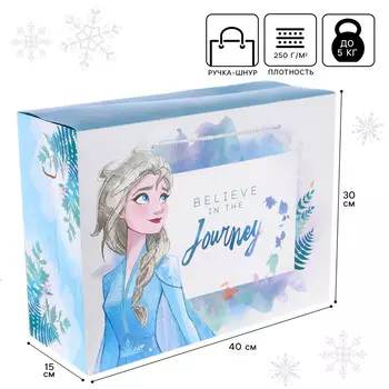 Пакет подарочный-коробка, 403015 см journey, холодное сердце