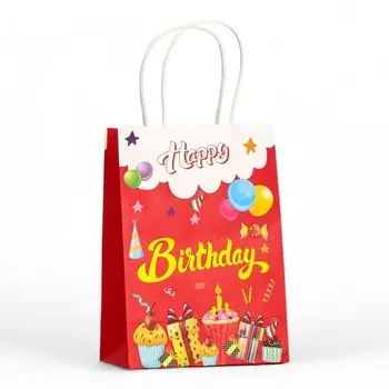 Пакет крафт happy brithday 120 г/м 15821 см