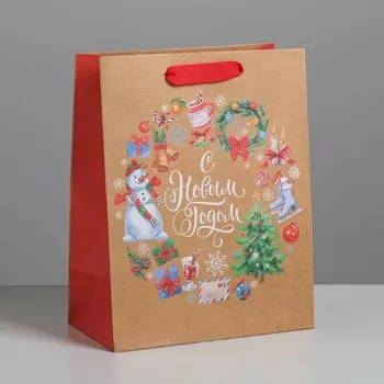 Пакет крафтовый вертикальный