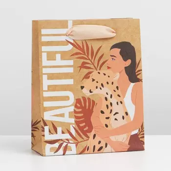 Пакет крафтовый вертикальный