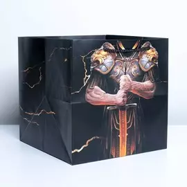 Пакет подарочный квадратный, упаковка,