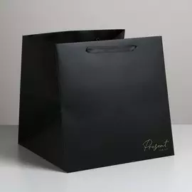 Пакет подарочный квадратный, упаковка,