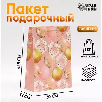 Пакет подарочный ламинированный