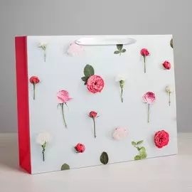 Пакет подарочный ламинированный горизонтальный, упаковка,