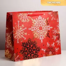 Пакет подарочный новогодний ламинированный