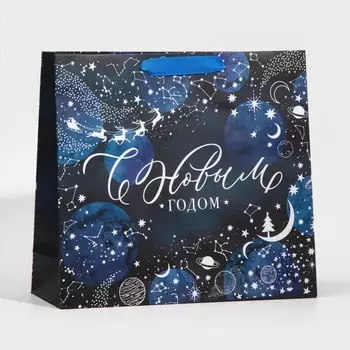 Пакет подарочный новогодний ламинированный