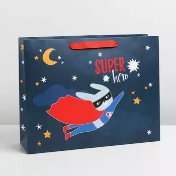 Пакет подарочный ламинированный горизонтальный, упаковка,