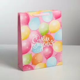 Пакет подарочный ламинированный вертикальный, упаковка,