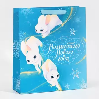 Пакет подарочный новогодний ламинированный