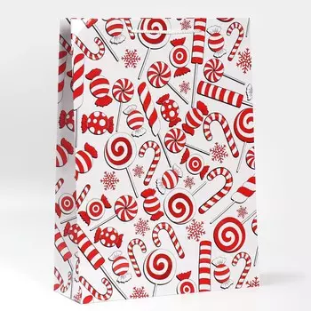Пакет подарочный новогодний ламинированный