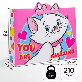 Пакет подарочный, 31х40х11.5 см, упаковка, коты аристократы