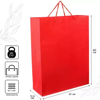 Пакет подарочный, 31х40х11.5 см, упаковка, минни маус