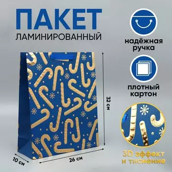 Пакет подарочный новогодний