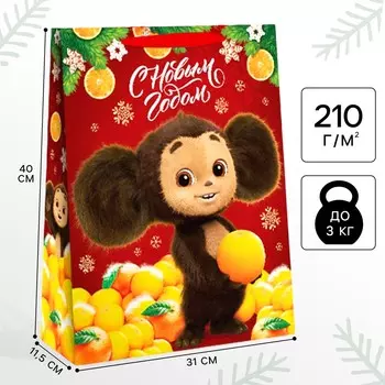 Пакет подарочный новогодний подарочный