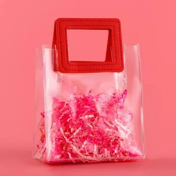 Пакет подарочный из пвх, красный, 17158 см