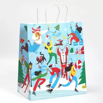 Пакет подарочный крафтовый