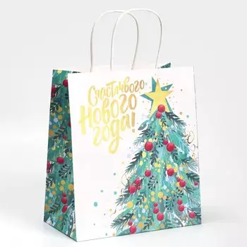 Пакет подарочный крафтовый