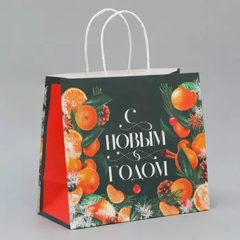 Пакет подарочный крафтовый