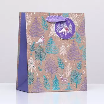 Пакет подарочный крафтовый