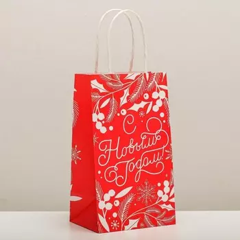 Пакет подарочный крафтовый