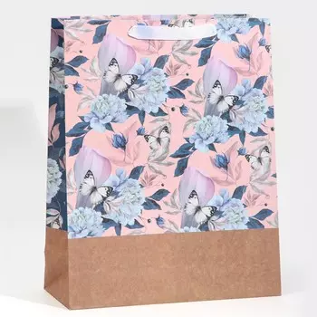 Пакет подарочный крафтовый, упаковка,