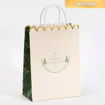 Пакет подарочный крафтовый, упаковка,