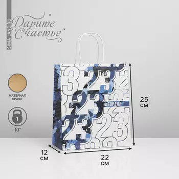 Пакет подарочный крафтовый, упаковка,