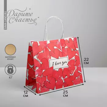 Пакет подарочный крафтовый, упаковка,