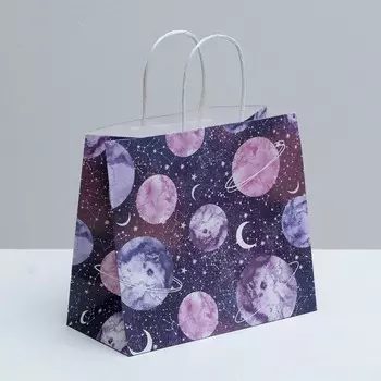 Пакет подарочный крафтовый, упаковка,